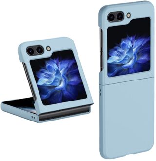 Lunso Samsung Galaxy Z Flip5 - Backcover hoes - Lichtblauw