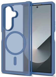 Lunso Samsung Galaxy Z Fold 7 slank backcover hoesje met MagSafe ondersteuning - Blauw