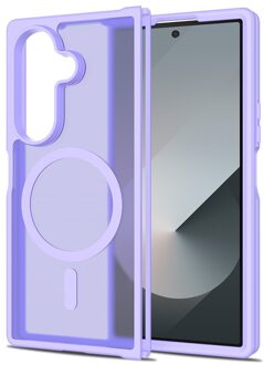 Lunso Samsung Galaxy Z Fold 7 slank backcover hoesje met MagSafe ondersteuning - Paars
