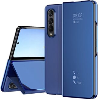 Lunso Samsung Galaxy Z Fold4 - Window view cover hoes - Blauw