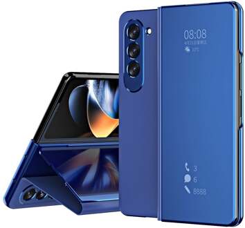 Lunso Samsung Galaxy Z Fold6 - Window view cover hoes - Blauw