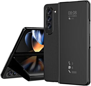 Lunso Samsung Galaxy Z Fold6 - Window view cover hoes - Zwart