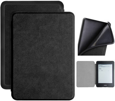 Lunso sleepcover flip hoes - Kindle Paperwhite 4 - Zwart