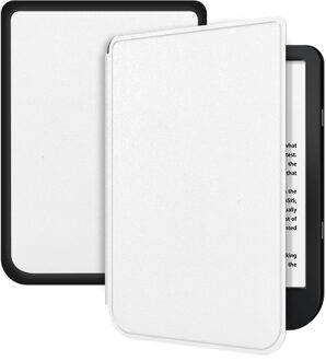 Lunso sleepcover hoes - Kobo Nia (6 inch) - Wit