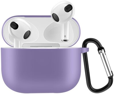 Lunso Softcase cover hoes - AirPods 3 - Paars