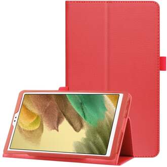 Lunso Stand flip sleepcover hoes - Samsung Galaxy Tab A7 Lite - Rood