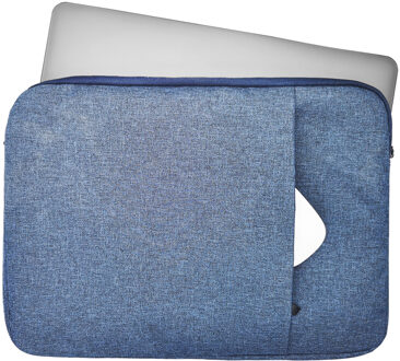 Lunso Stijlvolle zachte neopreen sleeve hoes 15 inch - Lichtblauw