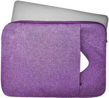 Lunso Stijlvolle zachte neopreen sleeve hoes 15 inch - Paars