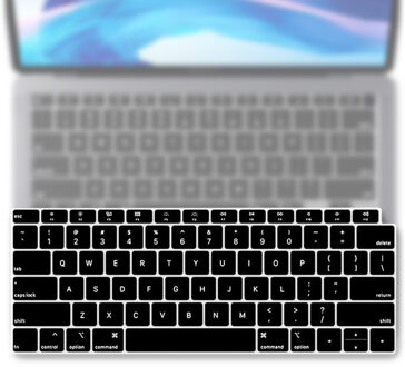 Lunso (US) QWERTY Keyboard bescherming - MacBook Air 13 inch (2020) - Zwart