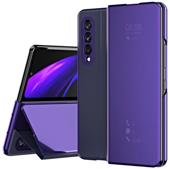Lunso Window view cover hoes - Samsung Galaxy Z Fold3 - Paars