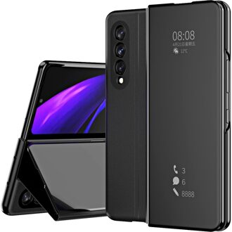 Lunso Window view cover hoes - Samsung Galaxy Z Fold3 - Zwart