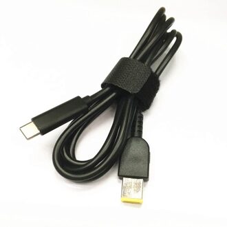LUOLIANXIN USB-C om Slanke Tip Power Kabel Compatibel met Lenovo Slanke tip laptops (USB-C om Slanke Tip Zwart)