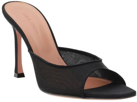 Lupita 100 Mesh Slingback Hakken Zwart