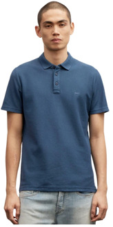 Lupo Polo Shirt Denham The Jeanmaker , Blue , Heren - Xl,L,M,S