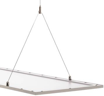 Luram LED hanglamp, CCT, rechthoekig zilver, wit
