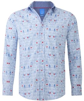 Lureaux A'DAM Overhemd-XL Lureaux - Handgemaakte Nette Schoenen Voor Heren Blue