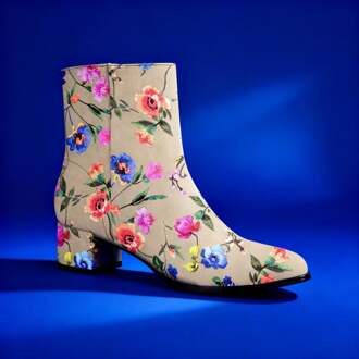 Lureaux Blanc Velour Flora lady Boot Lureaux - Handgemaakte Nette Schoenen Voor Heren Blue - 41