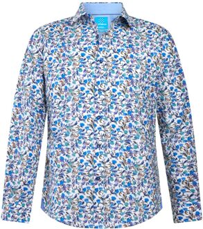 Lureaux Bluasis Overhemd L Lureaux - Handgemaakte Nette Schoenen Voor Heren Blue