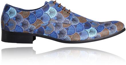 Lureaux Blue Blazing Lureaux - Handgemaakte Nette Schoenen Voor Heren - 44