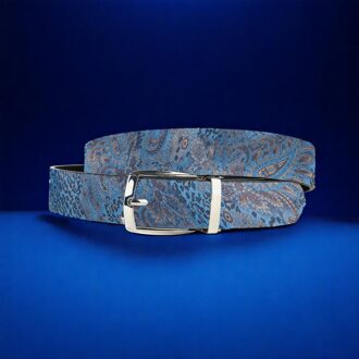 Lureaux Blue Paisley Panther (Riem) Lureaux - Nette Riemen Voor Heren Multicolor