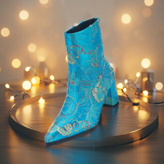 Lureaux Blue Shadow Boot Lureaux - Handgemaakte Nette Schoenen Voor Heren - 42