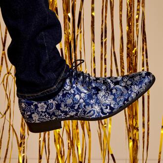 Lureaux Blue Sky Flower Lureaux - Handgemaakte Nette Schoenen Voor Heren - 39