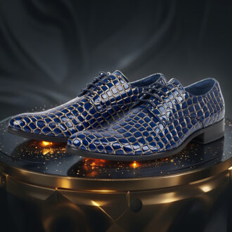 Lureaux Blue Venom Lureaux - Handgemaakte Nette Schoenen Voor Heren - 40