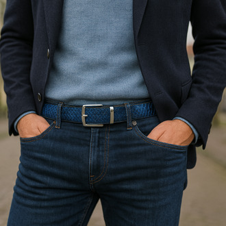 Lureaux Blue Viper (Riem) Lureaux - Nette Riemen Voor Heren Multicolor