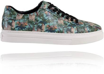 Lureaux City Jungle Sneakers Lureaux - Handgemaakte Nette Schoenen Voor Heren Green - 46