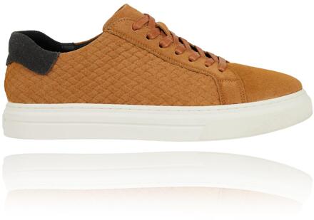 Lureaux Cognac Essential Sneakers Lureaux - Handgemaakte Nette Schoenen Voor Heren Beige - 47