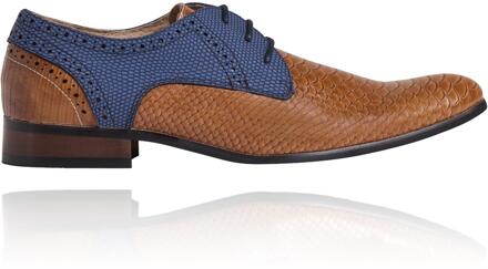 Lureaux Cognac LRX Signature Lureaux - Handgemaakte Nette Schoenen Voor Heren Brown - 39