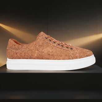 Lureaux Cork . Sneakers Lureaux - Handgemaakte Nette Schoenen Voor Heren Beige - 42
