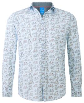 Lureaux Cyclie Overhemd-L Lureaux - Handgemaakte Nette Schoenen Voor Heren Blue
