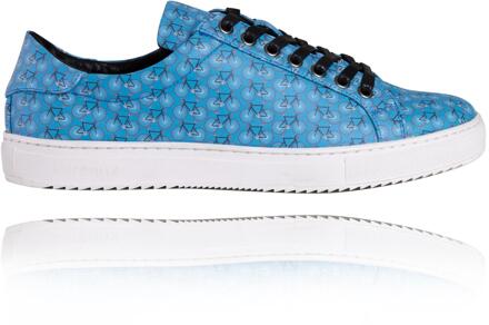 Lureaux Cyclist Sneakers Lureaux - Handgemaakte Nette Schoenen Voor Heren Blue - 47