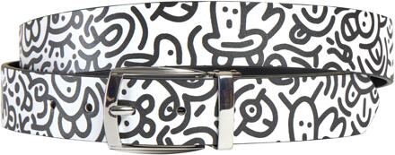 Lureaux Doodle Art (Riem) Lureaux - Nette Riemen Voor Heren Multicolor