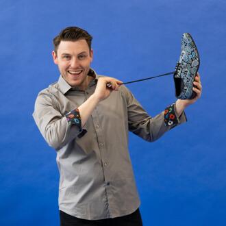 Lureaux Essential Grey Overhemd-XL Lureaux - Handgemaakte Nette Schoenen Voor Heren Multicolor