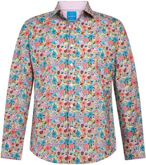 Lureaux Floweri Overhemd M Lureaux - Handgemaakte Nette Schoenen Voor Heren Multicolor