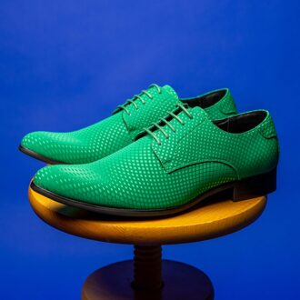 Lureaux Gleaming Greeny Lureaux - Handgemaakte Nette Schoenen Voor Heren Brown - 46