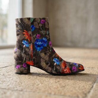 Lureaux Grey Velour Flora Lady Boot Lureaux - Handgemaakte Nette Schoenen Voor Heren Blue - 37