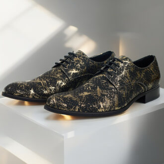 Lureaux Iron Ember Lureaux - Handgemaakte Nette Schoenen Voor Heren Black - 47