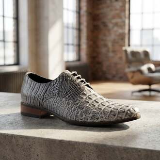 Lureaux Iron Scale Grey Lureaux - Handgemaakte Nette Schoenen Voor Heren Green - 39