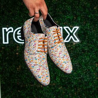 Lureaux Melody Steps Lureaux - Handgemaakte Nette Schoenen Voor Heren Multicolor - 44