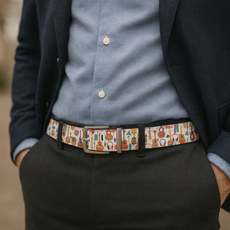 Lureaux Melody Steps (Riem) - One Size Lureaux - Nette Riemen Voor Heren Multicolor