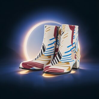 Lureaux Modern Mosaic Lady Boot Lureaux - Handgemaakte Nette Schoenen Voor Heren Blue - 37