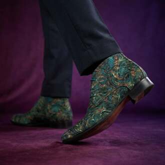 Lureaux Moss Mirage High Lureaux - Handgemaakte Nette Schoenen Voor Heren Multicolor - 42