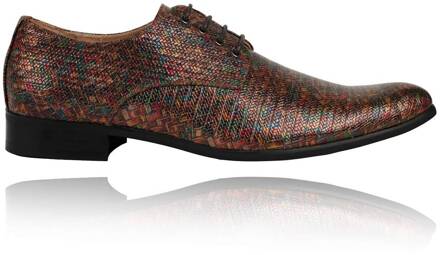 Lureaux Multicolor Spectrum Lureaux - Handgemaakte Nette Schoenen Voor Heren - 46