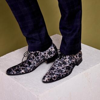 Lureaux Mystic Silver Blossom Lureaux - Handgemaakte Nette Schoenen Voor Heren - 47