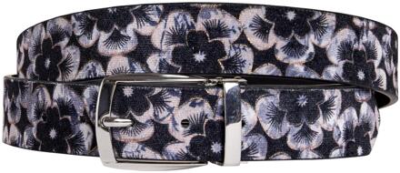 Lureaux Mystic Silver Blossom (Riem) Lureaux - Nette Riemen Voor Heren Multicolor