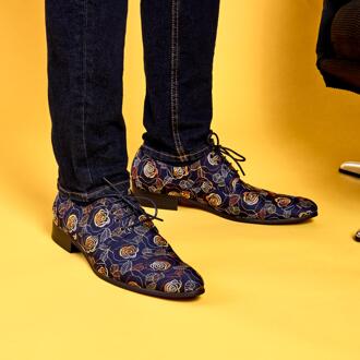 Lureaux Nightfall Roses Lureaux - Handgemaakte Nette Schoenen Voor Heren Multicolor - 45