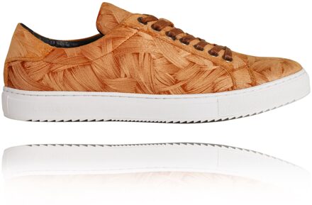 Lureaux Orangy Sneakers Lureaux - Handgemaakte Nette Schoenen Voor Heren Orange - 42